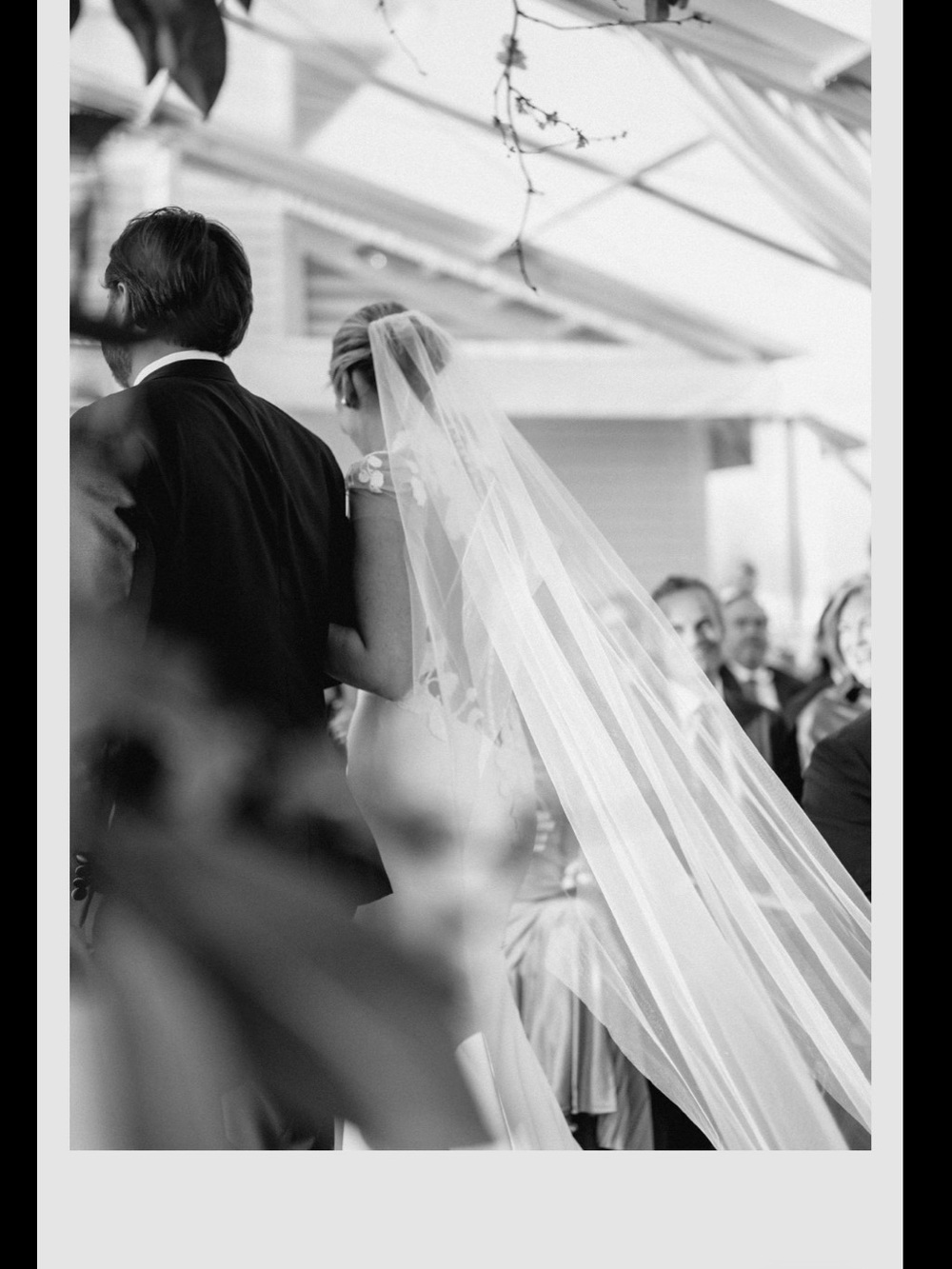 Cathedral length Augusta Jones plain white wedding veil - Picture 8 of 9